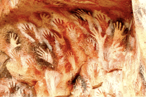 Stone Age hands artwork