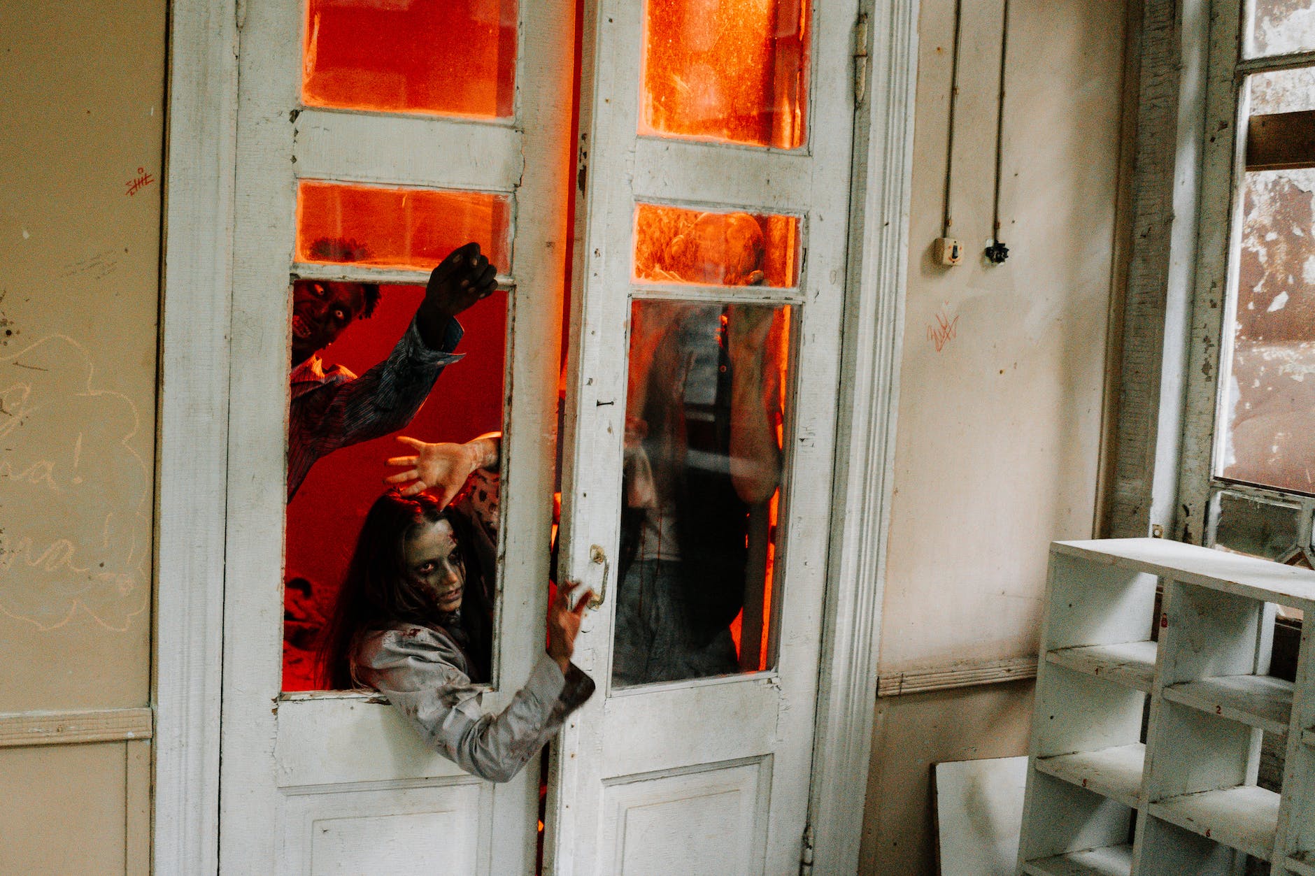 zombies at the door
