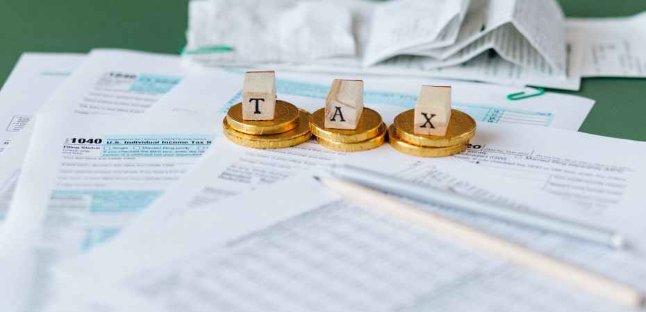 tax documents on the table